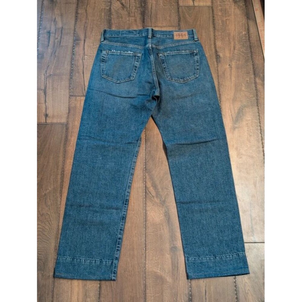 Gap 1969 Double Knee Button Fly Selvedge Jeans Men's Size 34x32 Medium Wash Made - Picture 11 of 14